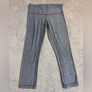 Lululemon Wunder Under Heathered Gray Leggings Size 6